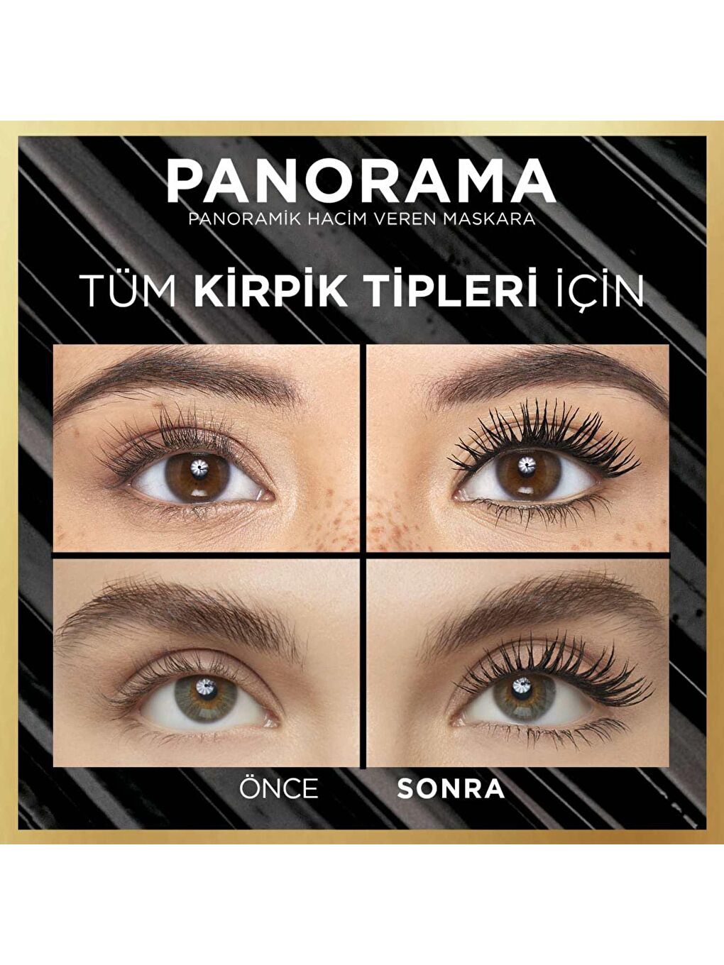 L'Oreal Paris Kahverengi Panorama Hacim Veren Maskara Koyu Kahverengi - 5