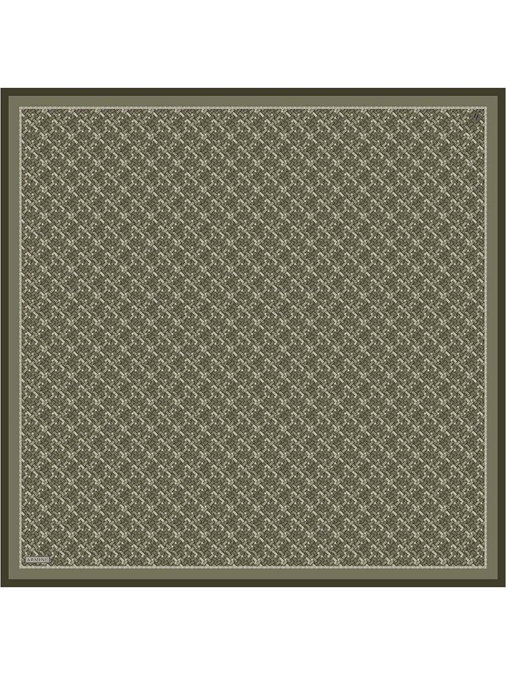 Haki Saf İpek Sura Eşarp 9405D 82-3