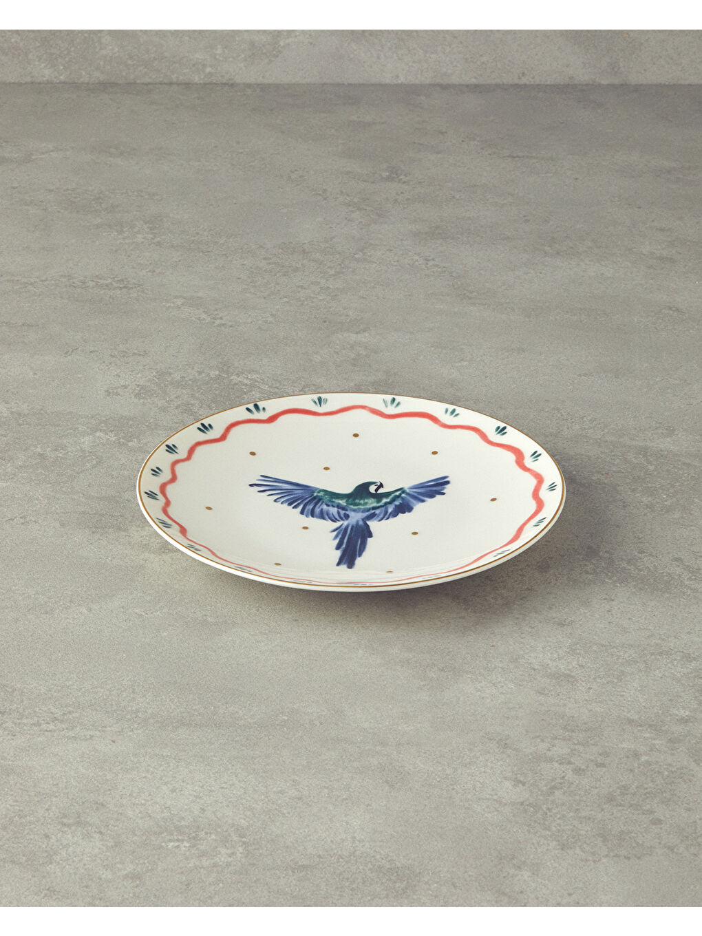 Carnival Phenix Bone Porselen Pasta Tabağı 20 cm Mavi-yeşil-1