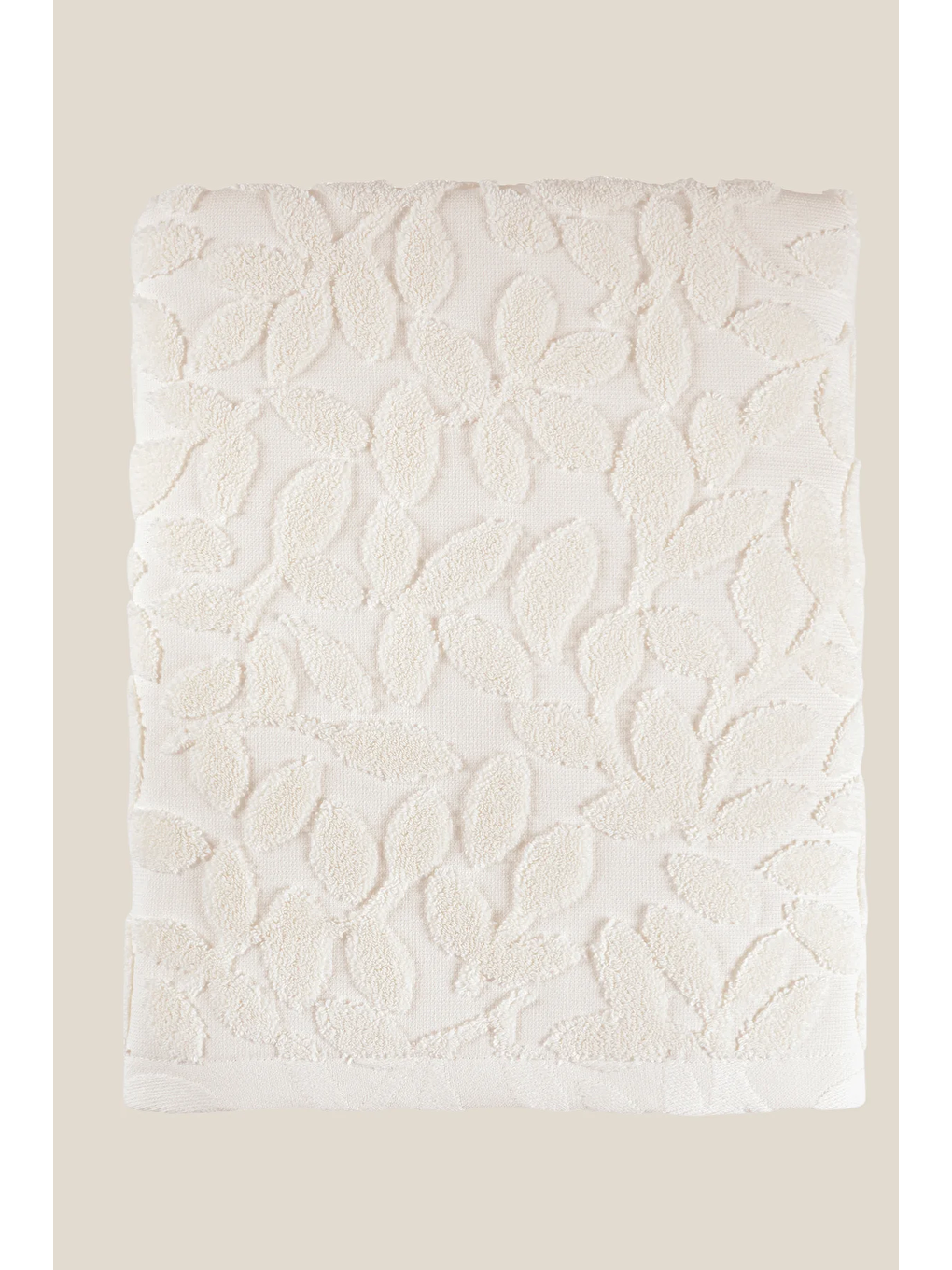 Allesi %100 Pamuk Büyük Banyo Havlusu 90x150 cm Ekru-2