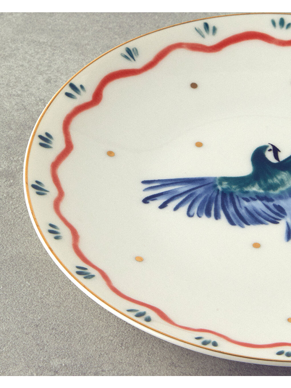 Carnival Phenix Bone Porselen Pasta Tabağı 20 cm Mavi-yeşil-2