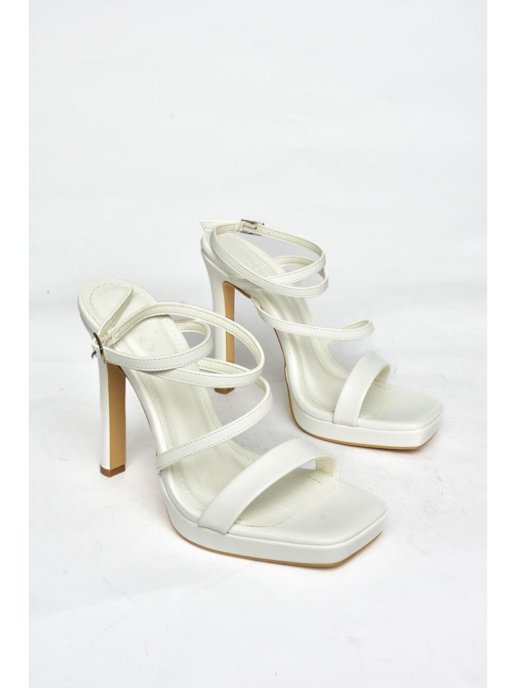 S5696150 Beyaz Kadın Topuklu Ayakkabı-2