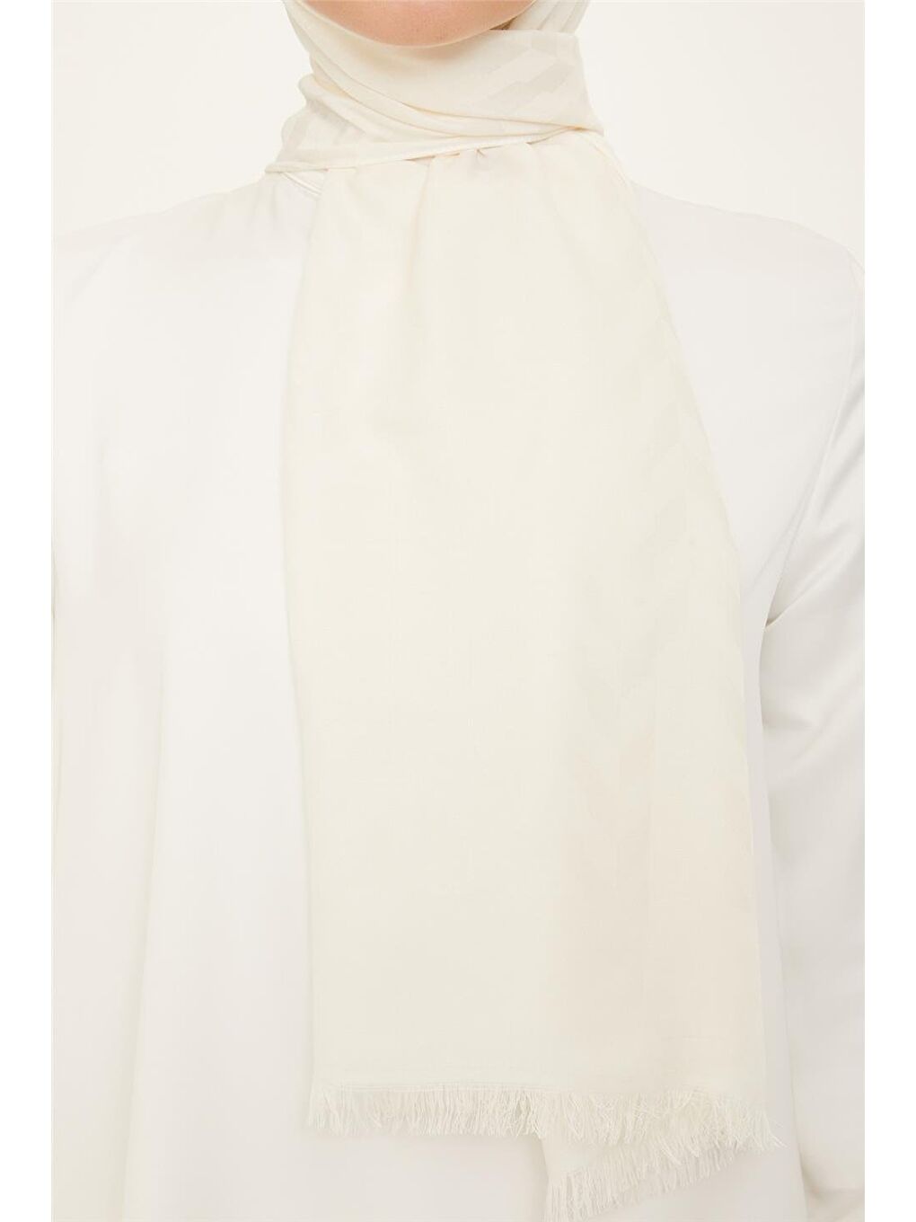 Beyaz Trend Açelya Şal 5 103-1