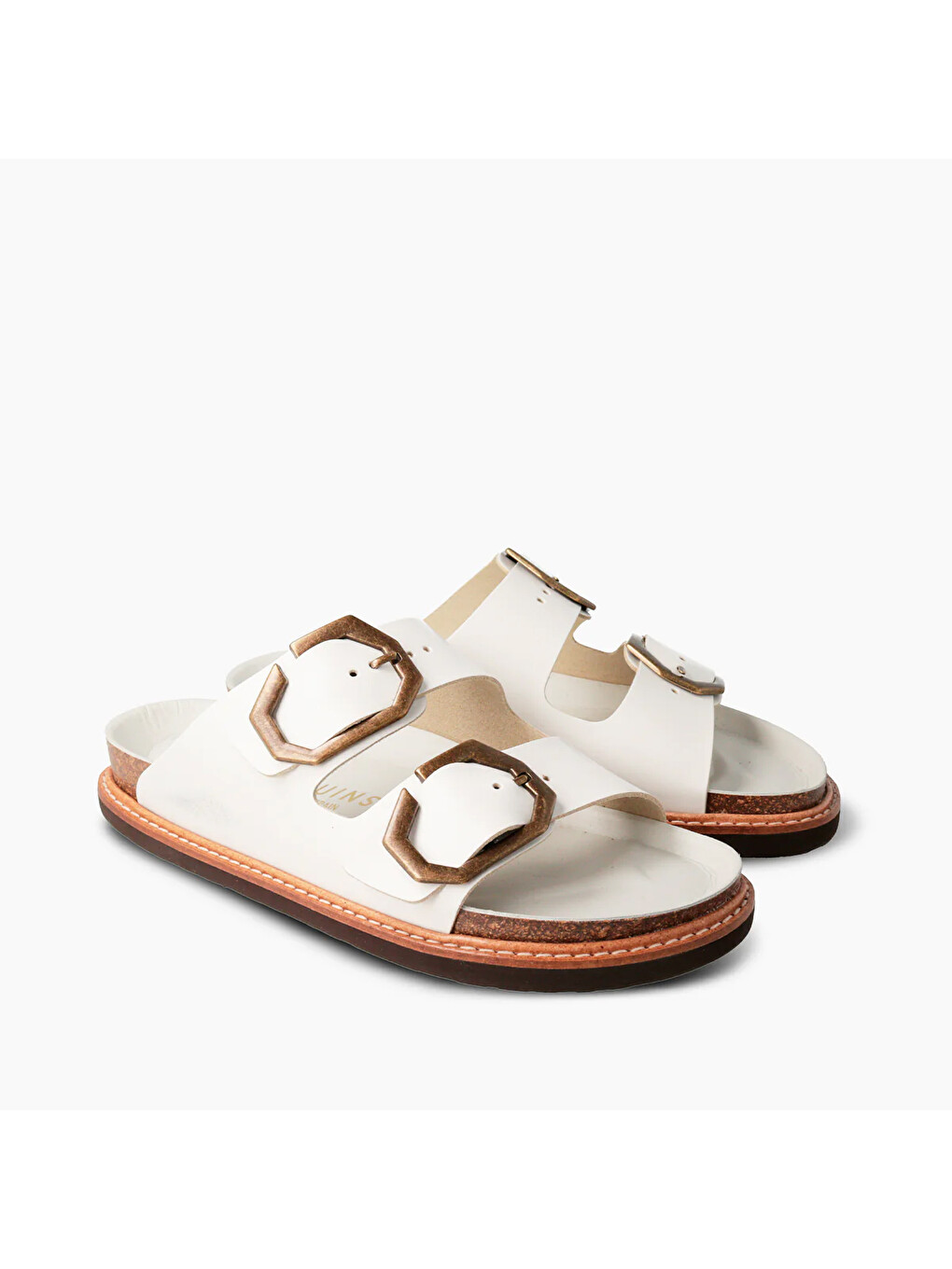 Beyaz Kadın Terlik GALIA G104865 Leather White-2
