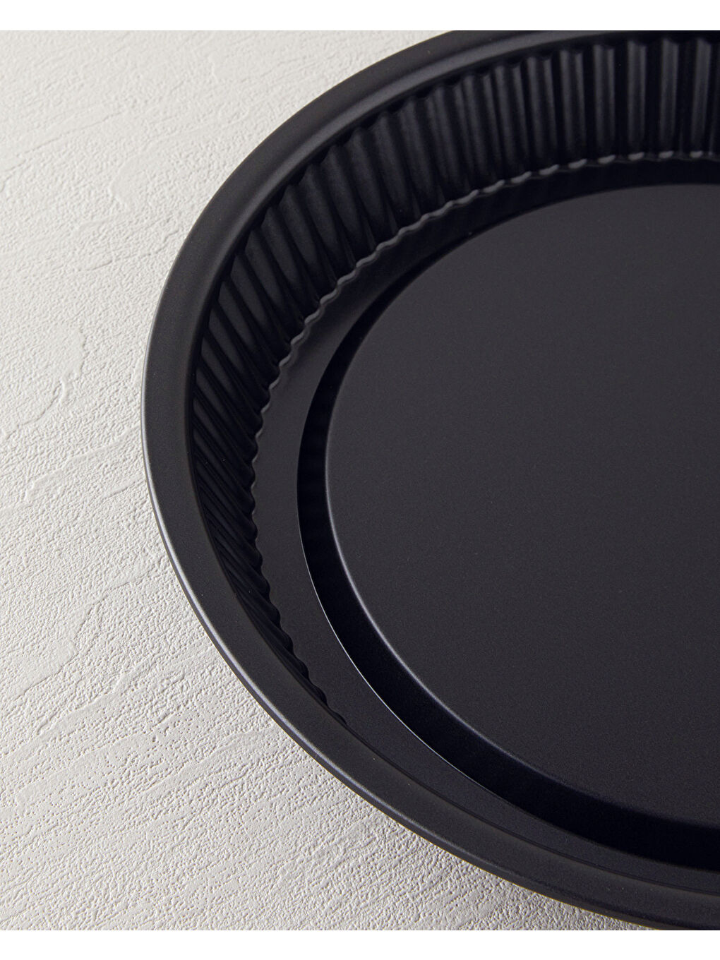 Patisserie Karbon Çelik Klasik 4 Parça Kek Kalıbı Seti Siyah-2