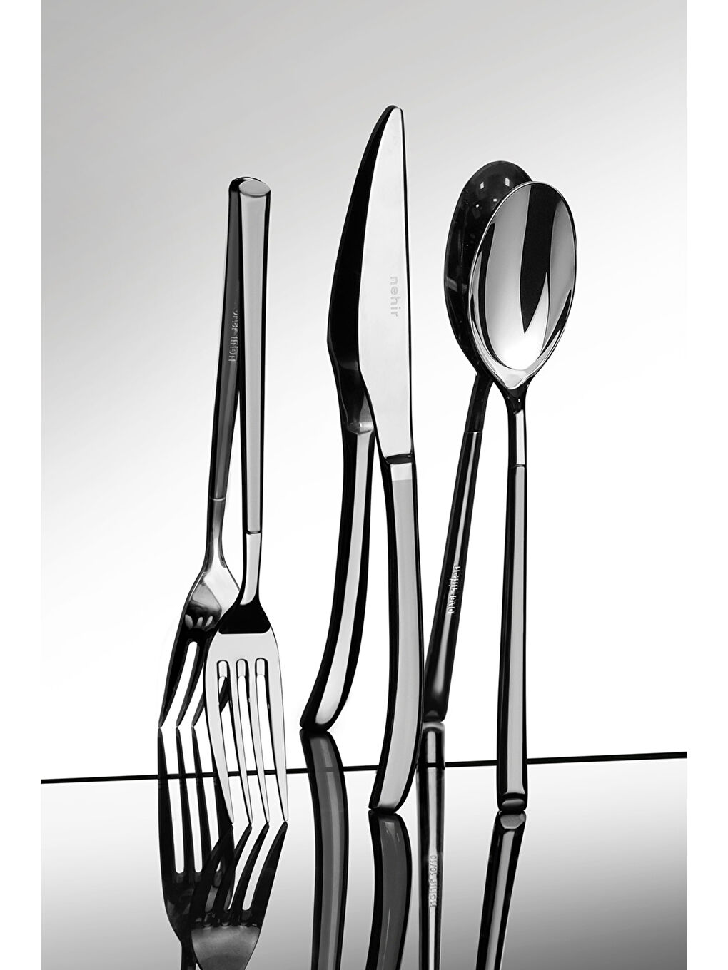 Gri Elegance Saten 12 Kişilik 84 Parça Kutulu Çatal Kaşık Bıçak Takımı-3