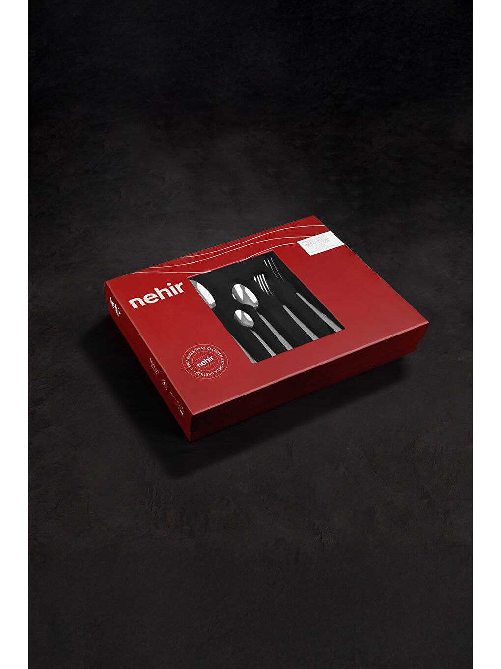 Sarı Gloria Altın Saten 12 Kişilik 84 Parça Kutulu Çatal Kaşık Bıçak Takımı-8