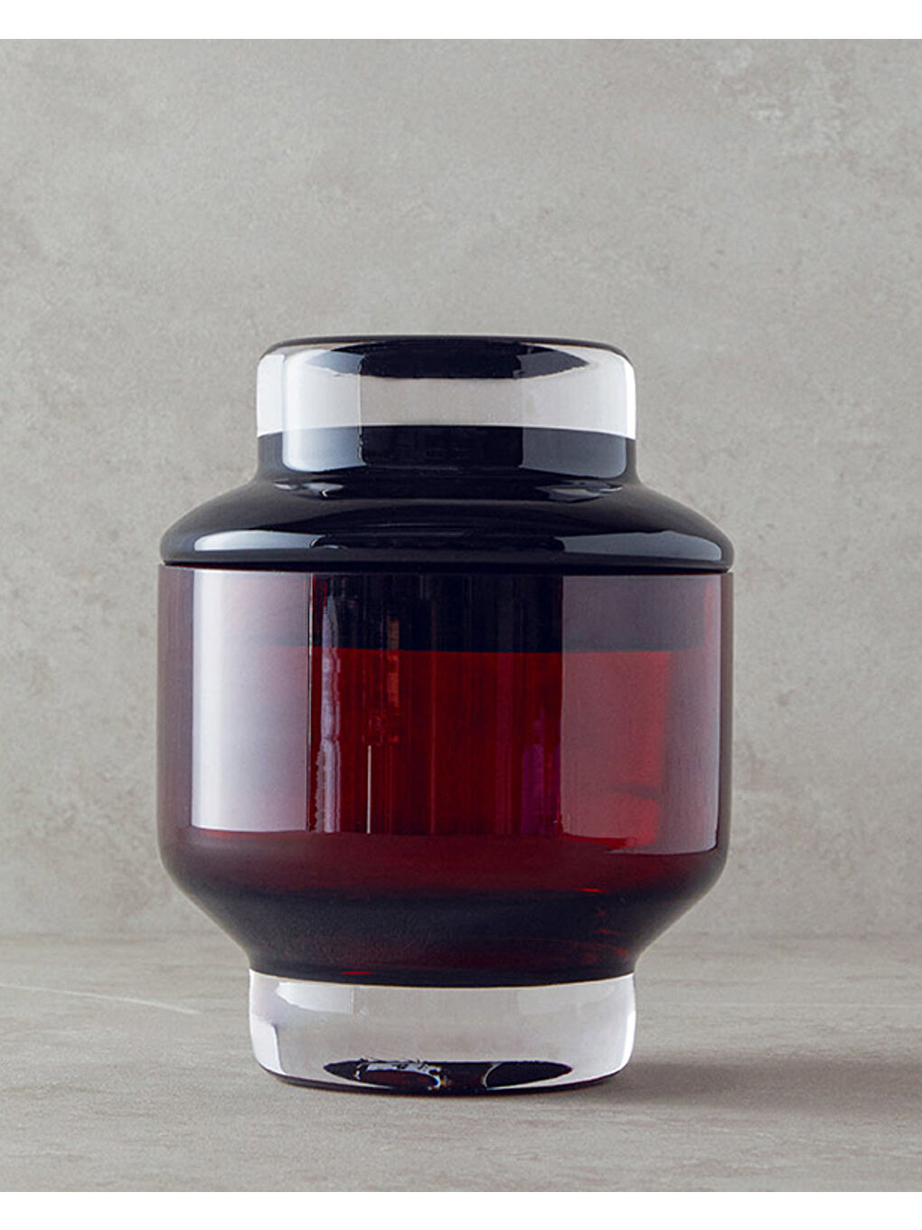 Shadow Cam Dekoratif Obje Bordo