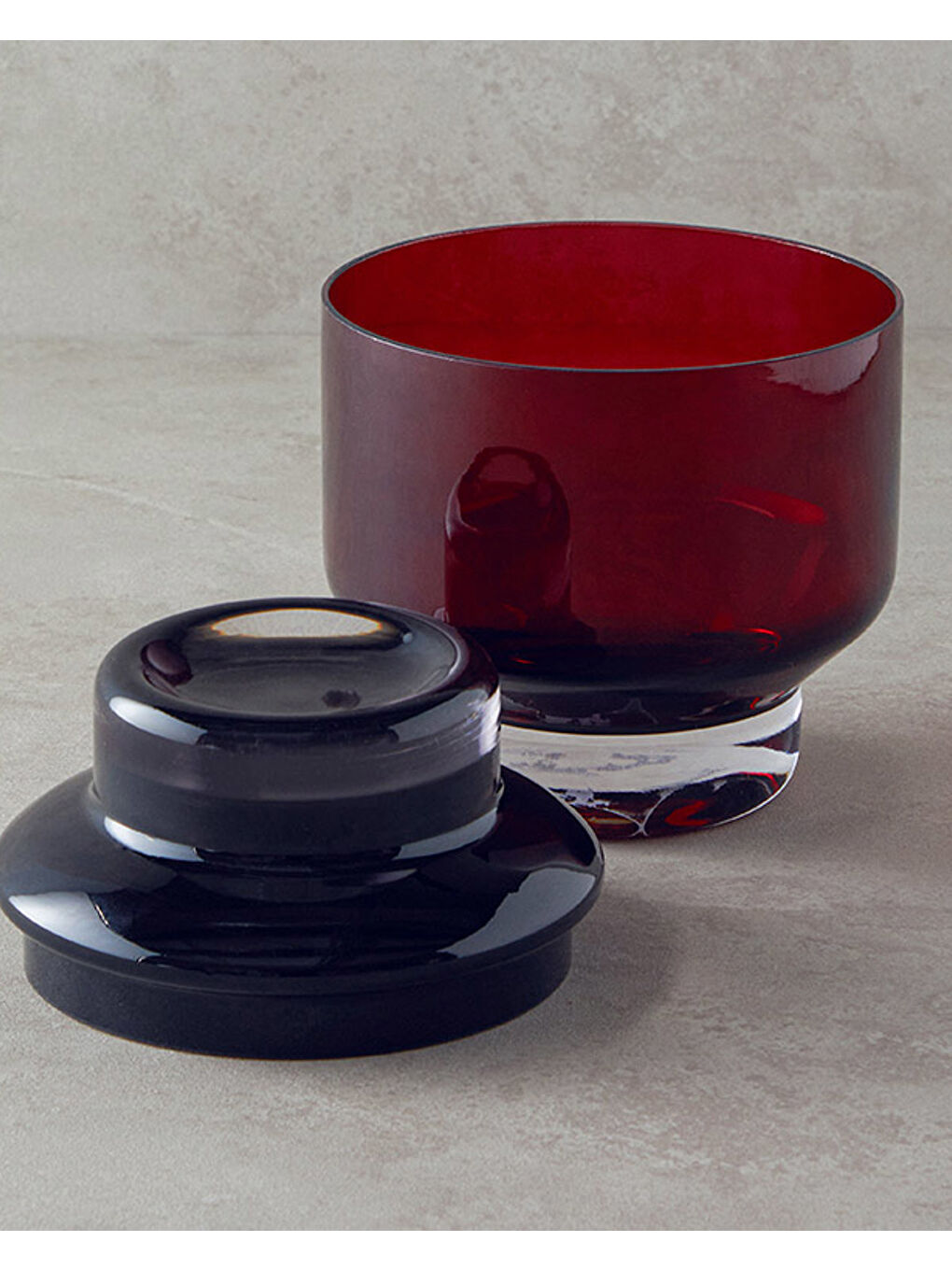 Shadow Cam Dekoratif Obje Bordo-1