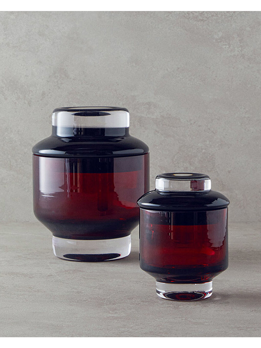 Shadow Cam Dekoratif Obje Bordo-4