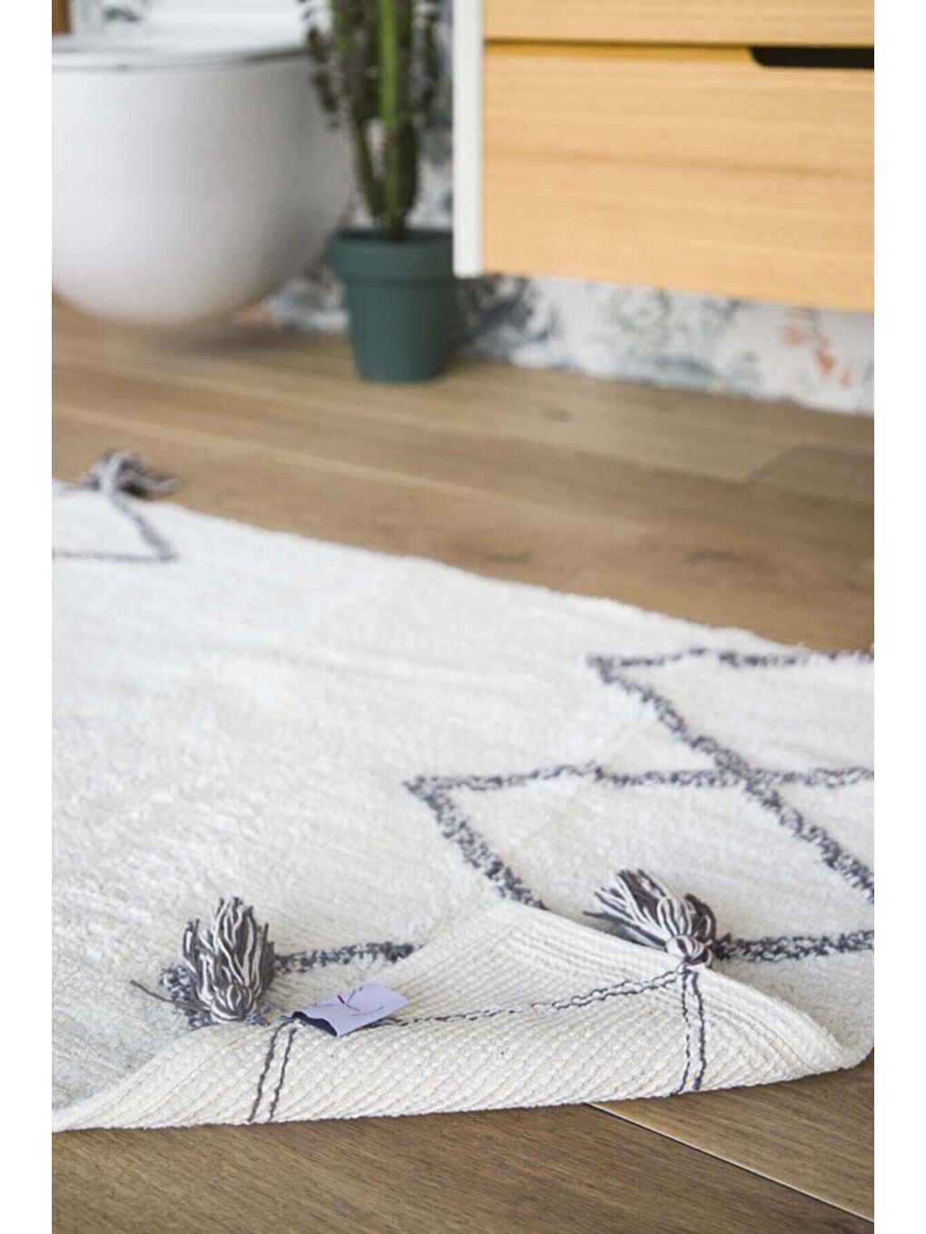 Agnes %100 Pamuk Banyo Paspası 2'li Ekru 40x60 60x90-4