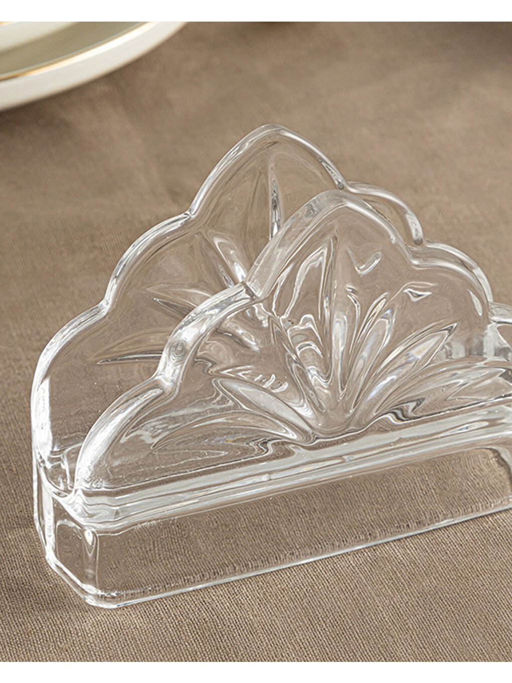 Renksiz Judie Cam Peçetelik Şeffaf-1