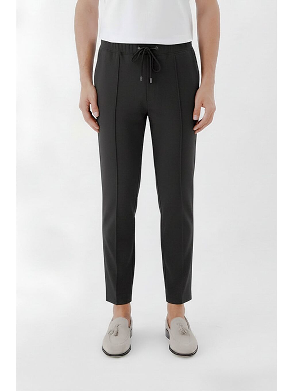 Giotelli Erkek Antrasit Slim Fit Yandan Cepli Jogger Pantolon