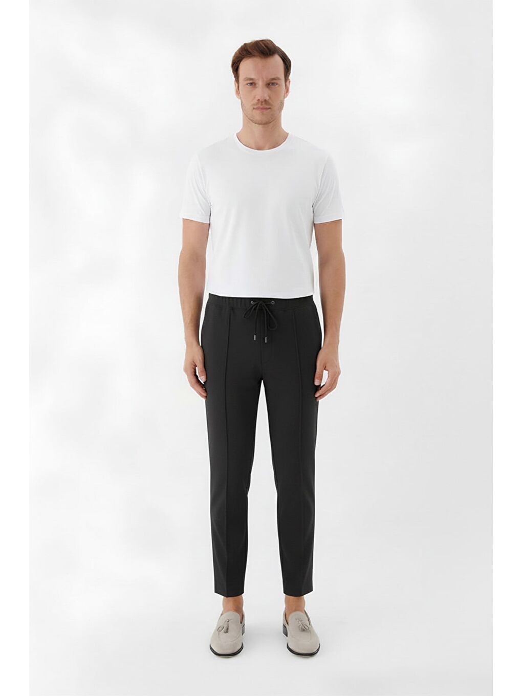 Giotelli Erkek Antrasit Slim Fit Yandan Cepli Jogger Pantolon-1