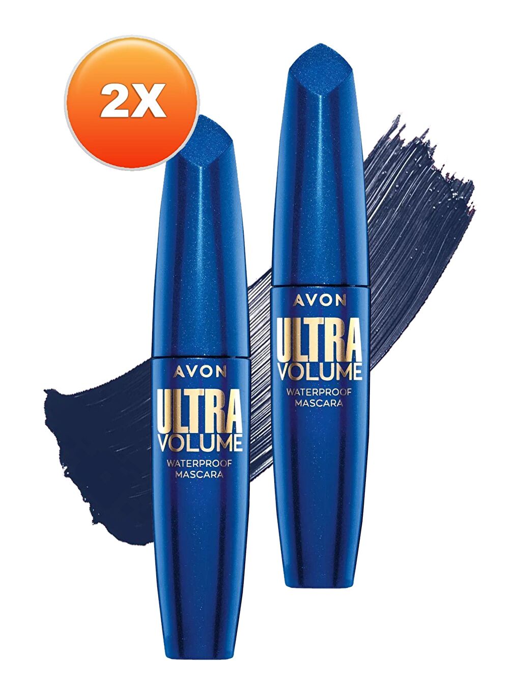 AVON Renksiz Ultra Volume Suya Dayanıklı Maskara Navy 2'li Set - 1