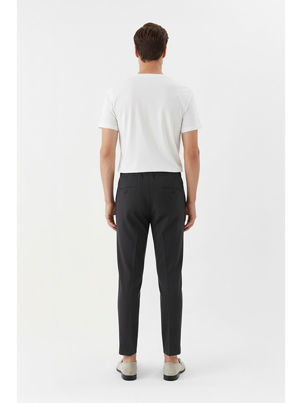 Giotelli Erkek Antrasit Slim Fit Yandan Cepli Jogger Pantolon-3