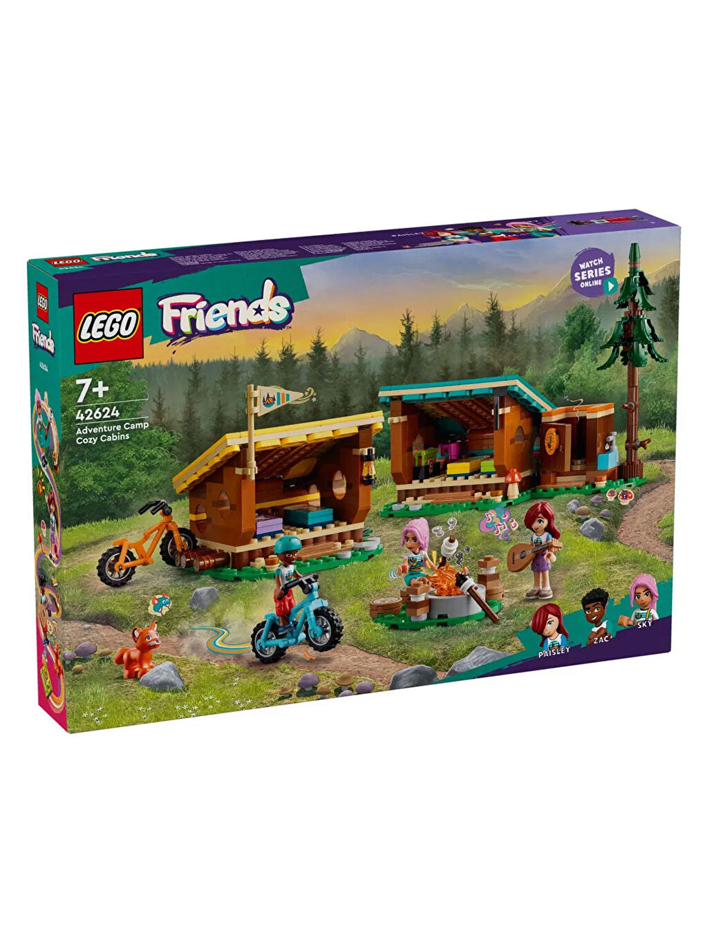 Lego Renksiz Friends Macera Kampı Şirin Kulübeler Kamp Oyuncağı 42624 - 2