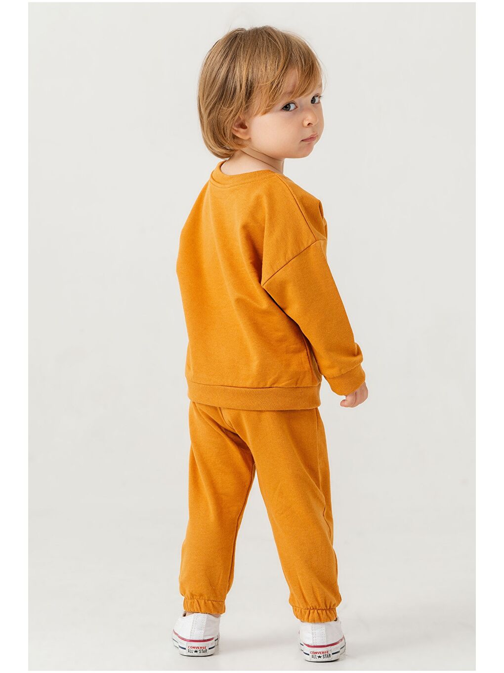 Turuncu Erkek Bebek The Lion King Baskılı Mevsimlik Eşofman Takımı-5
