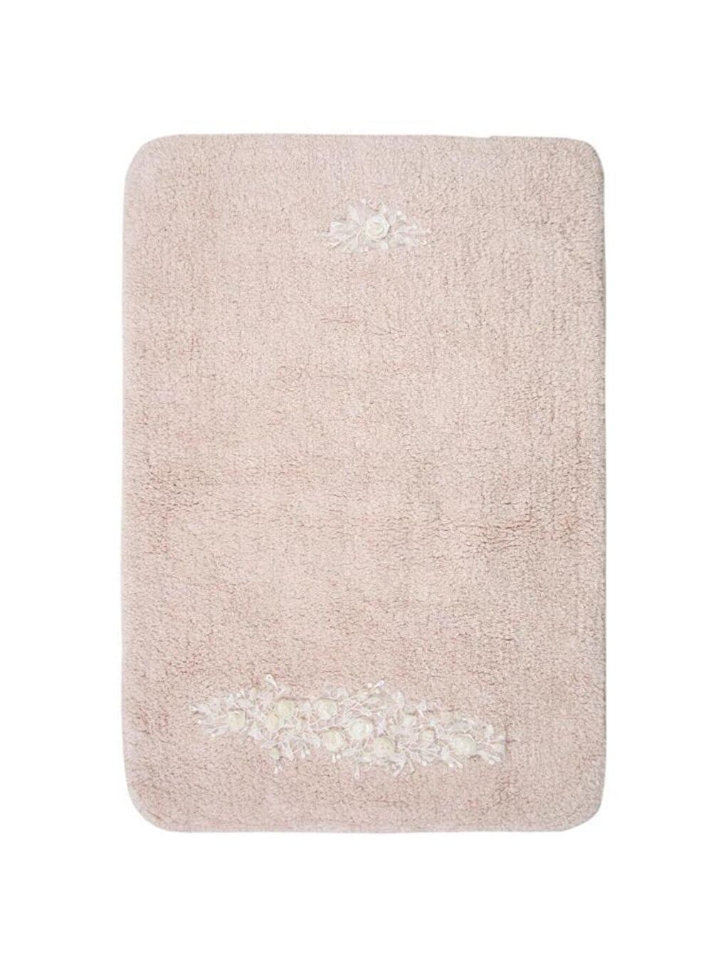 Pembe Heaven %100 Pamuk Banyo Paspası 2'li Pudra 40x60 60x90-1