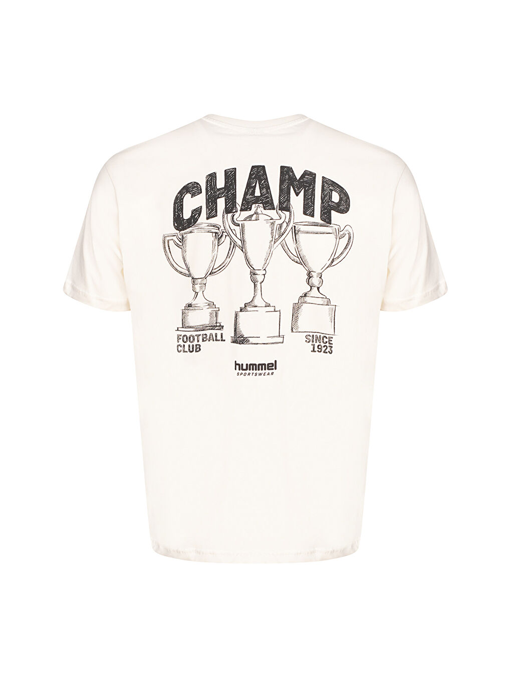 Trinar Erkek Ekru Yuvarlak Yaka Tişört-2