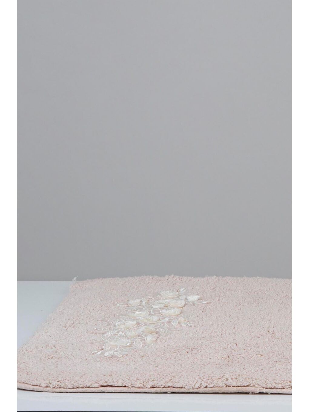 Pembe Heaven %100 Pamuk Banyo Paspası 2'li Pudra 40x60 60x90-3