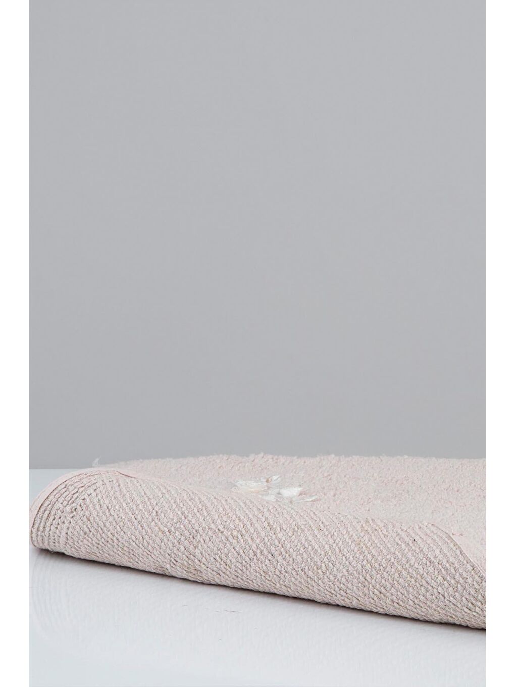 Pembe Heaven %100 Pamuk Banyo Paspası 2'li Pudra 40x60 60x90-4