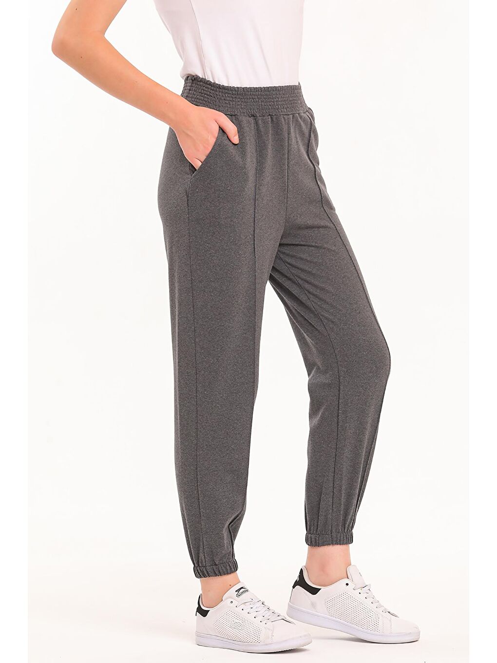 KALI Kadın Eşofman Altı Koyu Gri-2