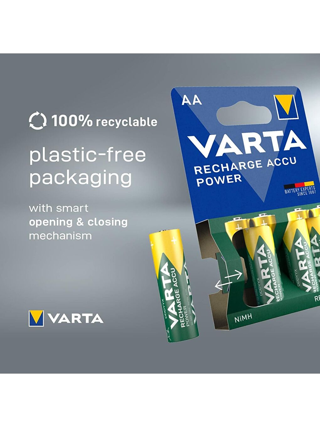 Şarj Edilebilir 2100 mah AA Kalem Pil 2 Li-2