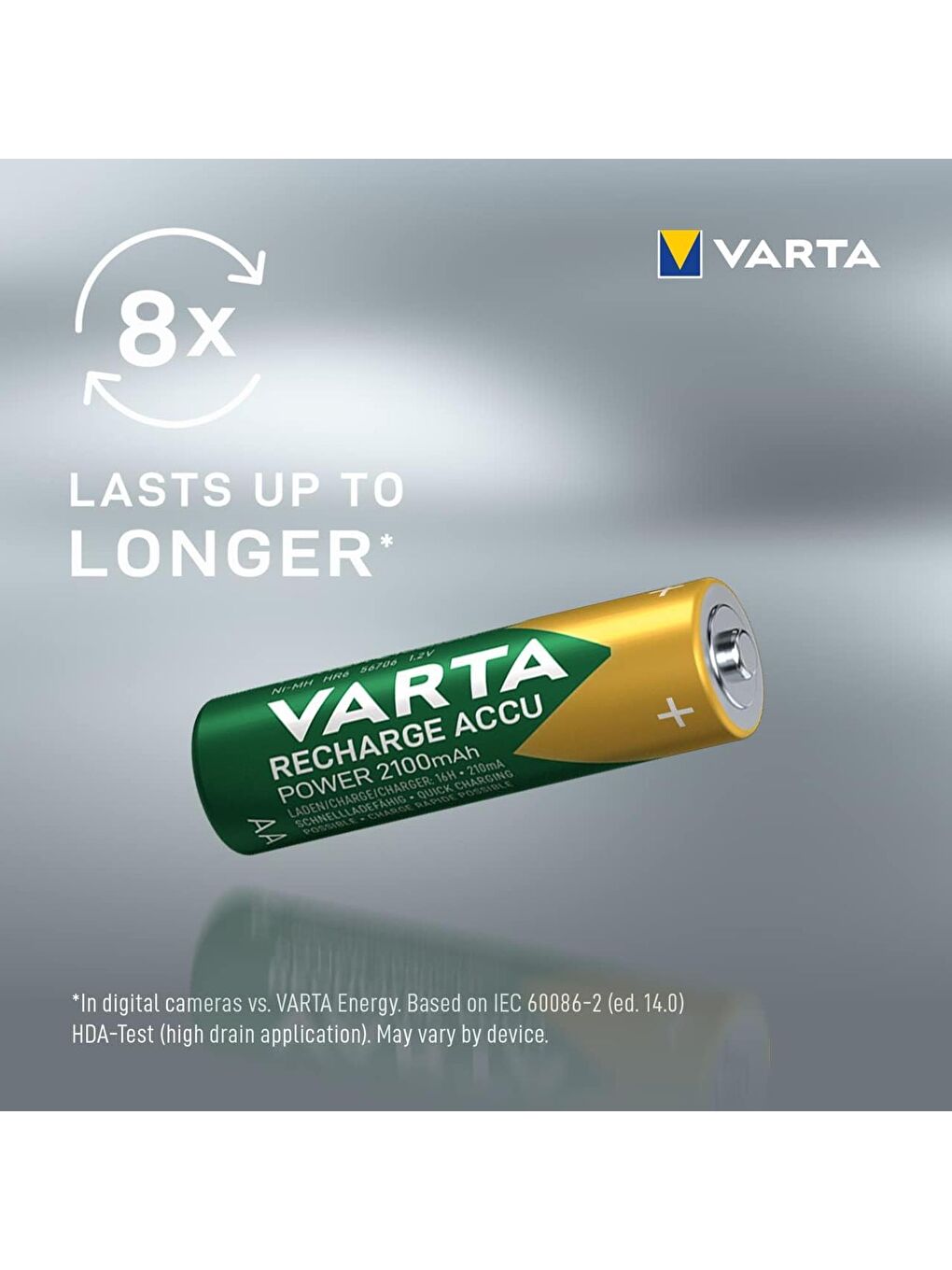 Şarj Edilebilir 2100 mah AA Kalem Pil 2 Li-3