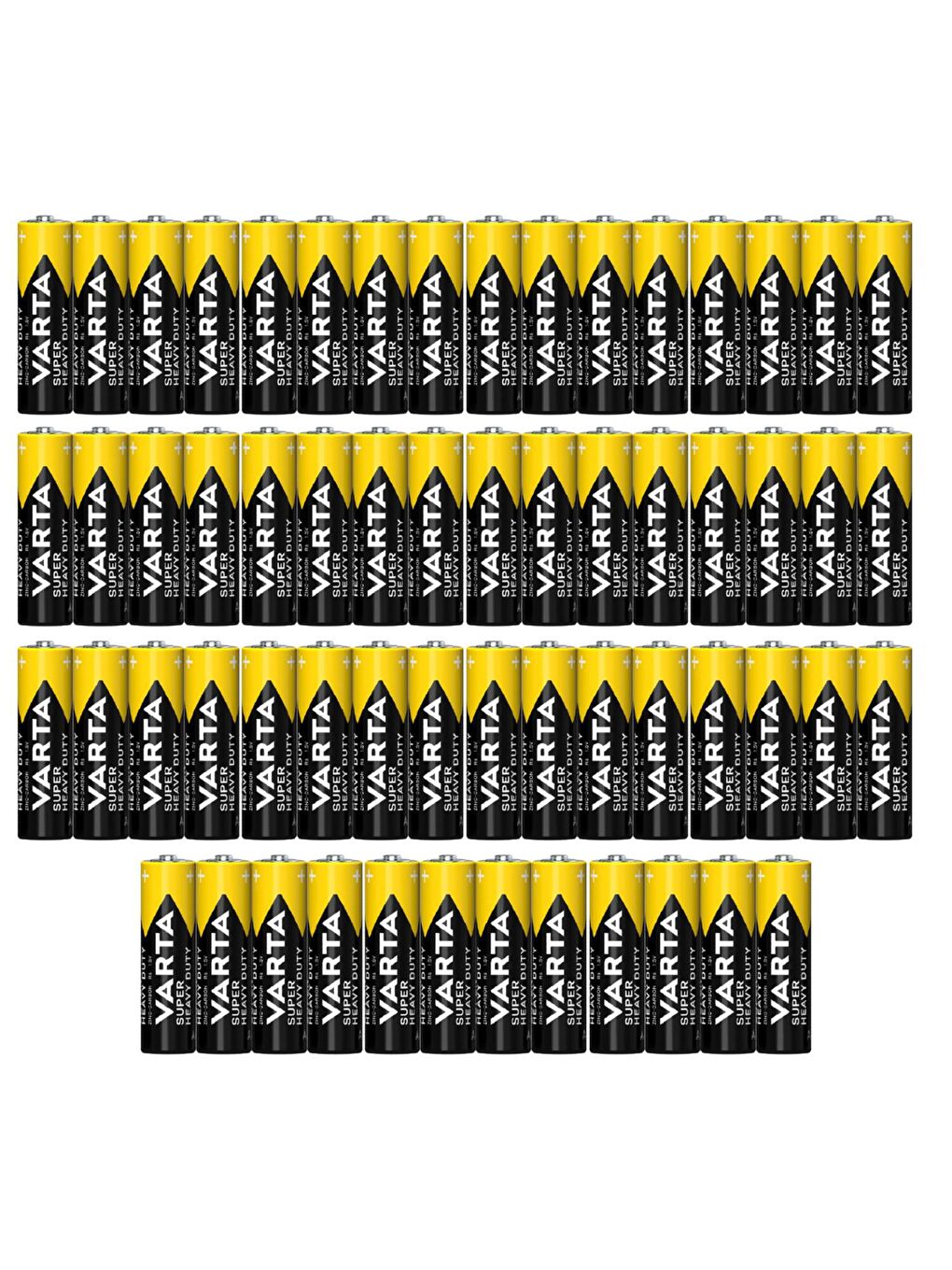 Super Heavy Duty AA Çinko Karbon Kalem Pil 60 Adet