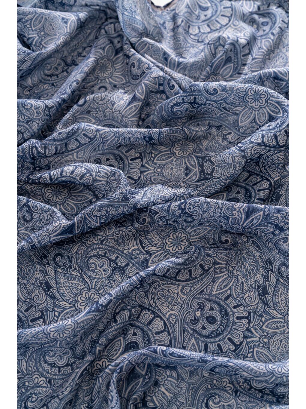 İndigo Kadın Etnik Desen Soft Eşarp Hattena-2