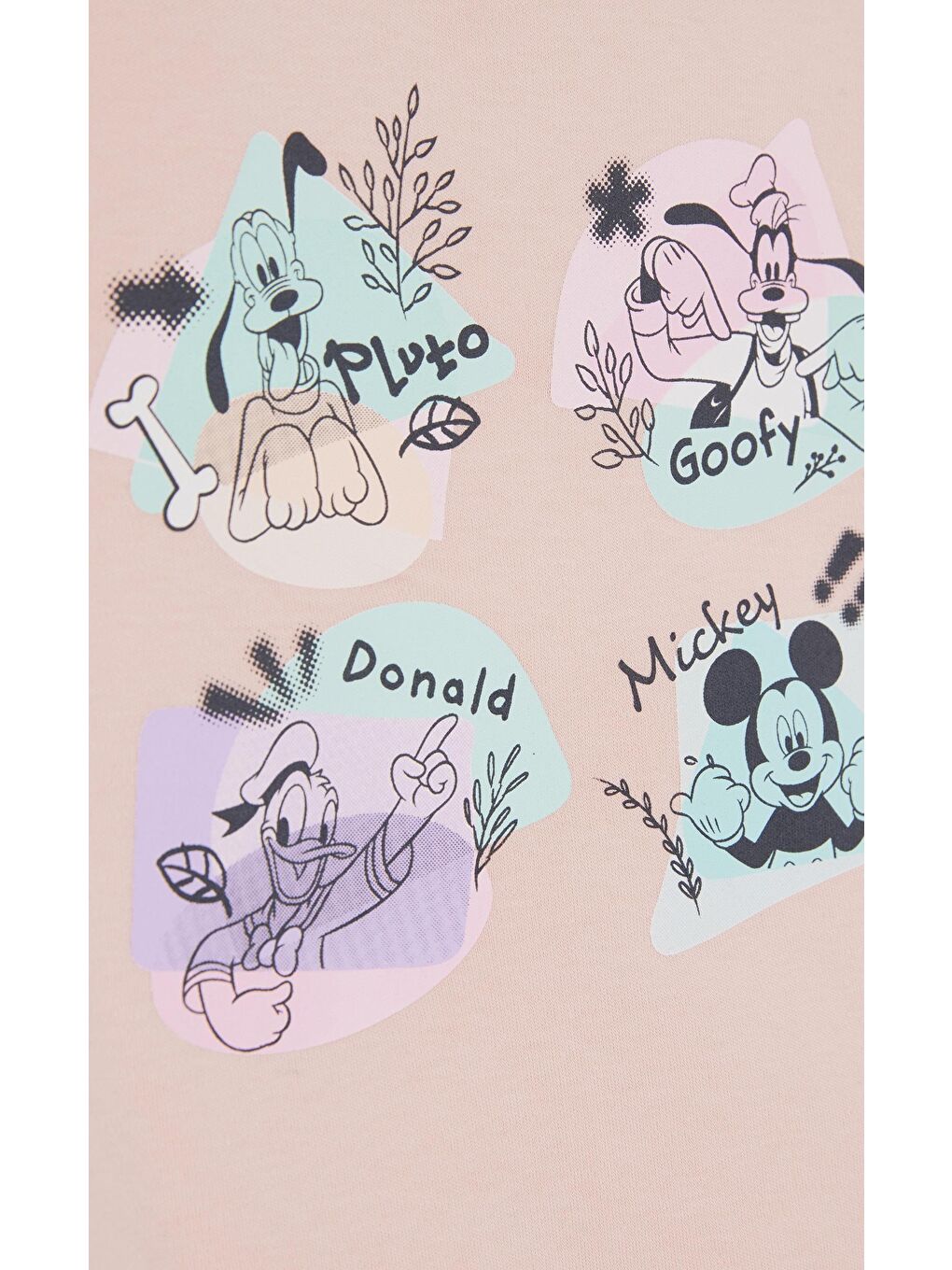 Ekru Minnie Mouse Lisanslı Kız Bebek 2'Li Body 21784-3