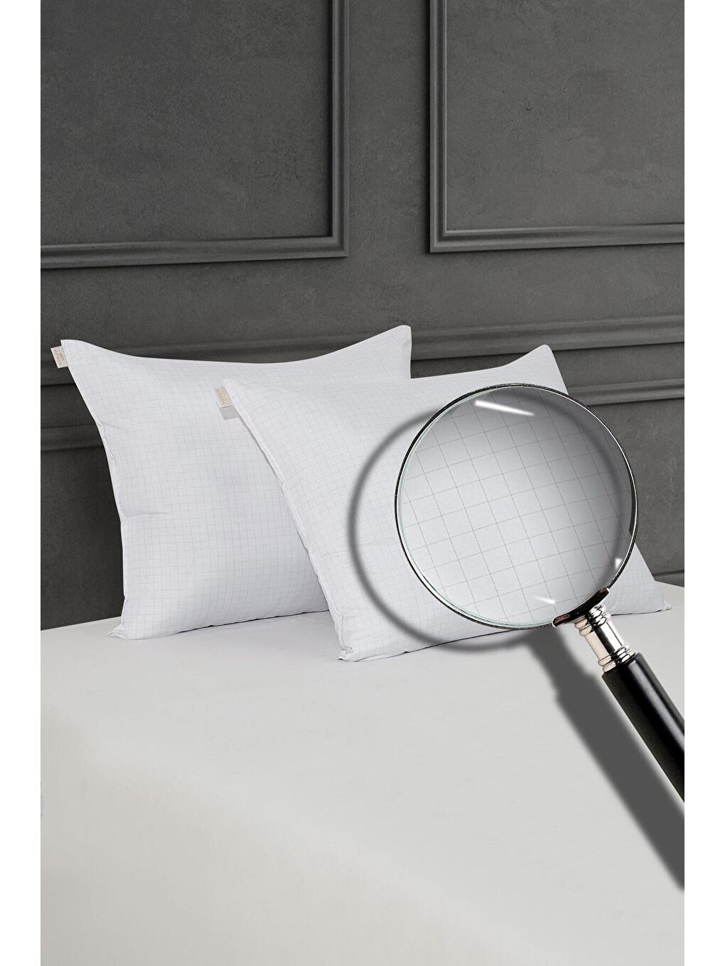 2 Adet 900 Gr Anti-Stres Yastık 50x70 cm Beyaz