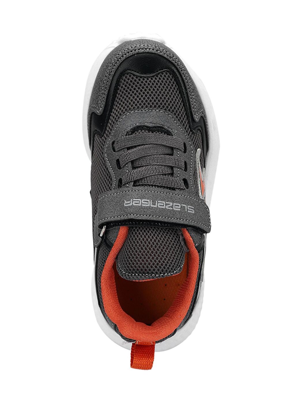 SLAZENGER Koyu Gri-Turuncu KAORU Sneaker Erkek Çocuk Ayakkabı Koyu Gri / Turuncu - 4