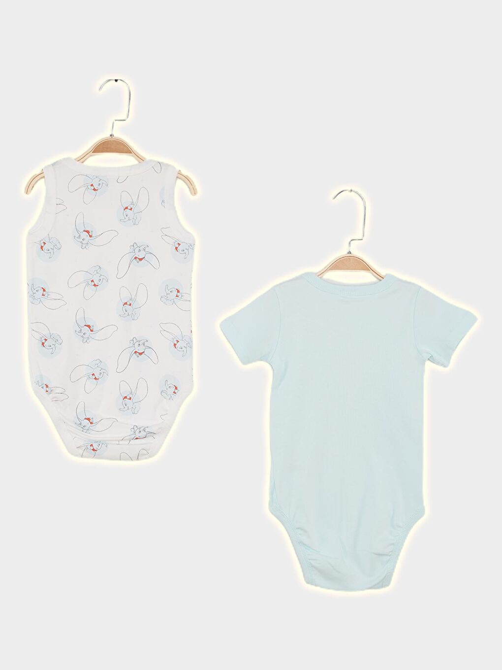Turkuaz Dumbo Lisanslı Erkek Bebek 2'Li Body 21827-1