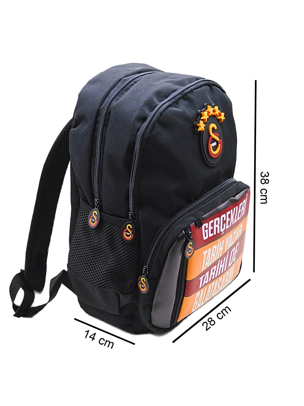 4 Bölmeli 5 Yıldızlı Gerçekleri Tarih Yazar Suni Deri Yüzey Okul Çantası + Beslenme Çantası + Kalemlik-2