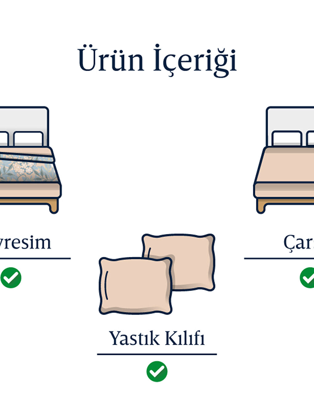 Crystal İpeksi Twill Çift Kişilik Nevresim Takımı 200x220 cm Beyaz-4