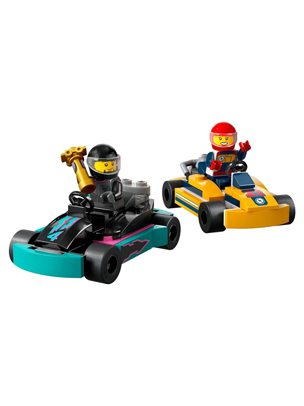 Lego Renksiz City Go-Kartlar Ve Yarış Sürücüleri 60400 - 1