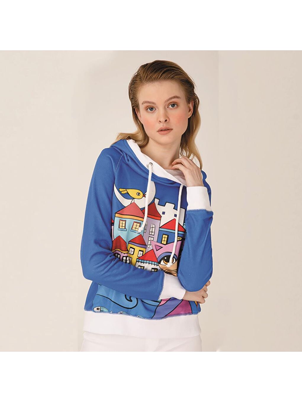 Biggdesign Karışık Owl And City Sweatshirt - 6