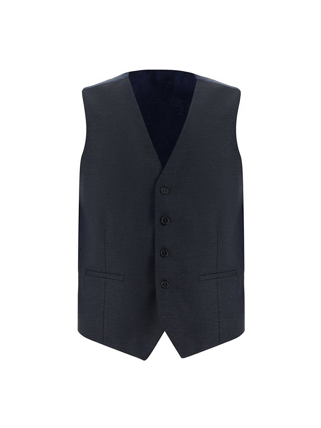 Gri Super Slim Fit Ekstra Dar Kesim Kombinli Yelekli Takım Elbise-3