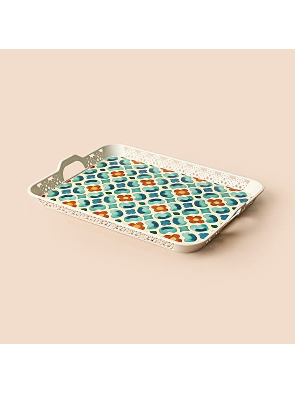Karışık Kitchen Blueness Oya Tepsi - Renkli - 32,5 cm-2