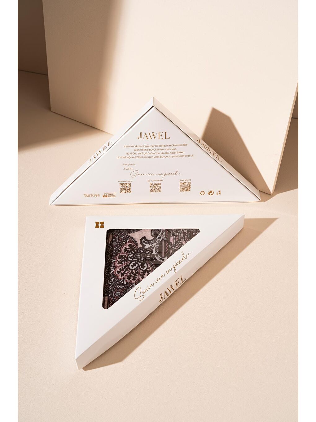 Bordo Kadın Etnik Desen Soft Şal Adessa-1