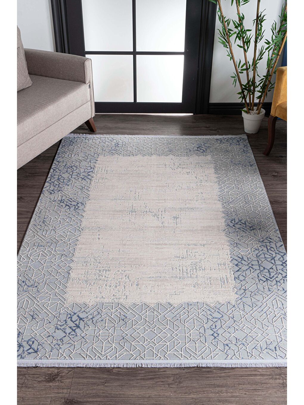 Mavi Granada 6042 Akrilik Modern Dokuma Halı-160x230