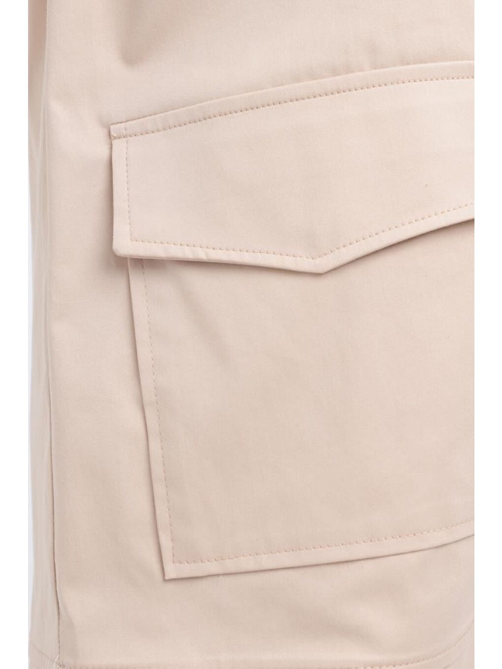 Bej-Büyük Cepli Hakim Yaka Ceket-3