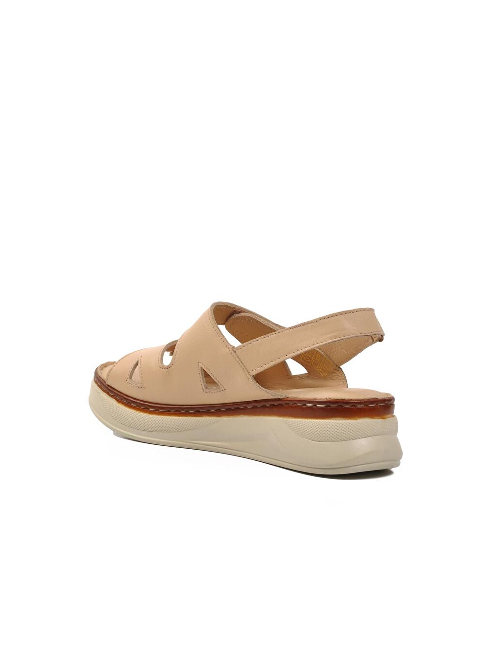 Bej Hakiki Deri Kadın Sandalet 24340228Y-3