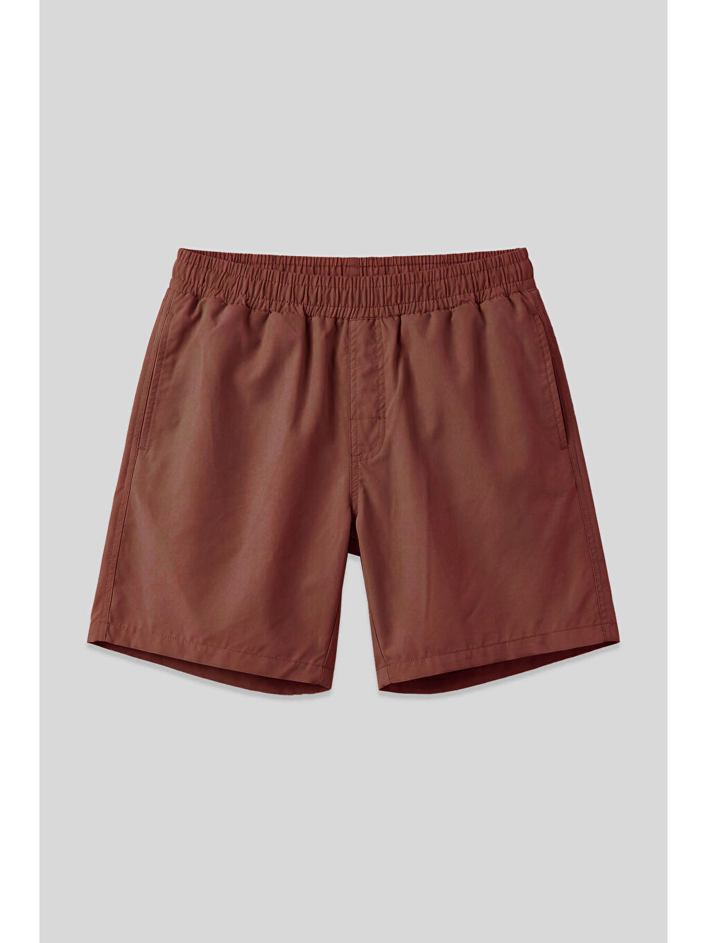Kahverengi Hızlı Kuruyan Standart Fit Erkek Deniz Şortu - 81237
