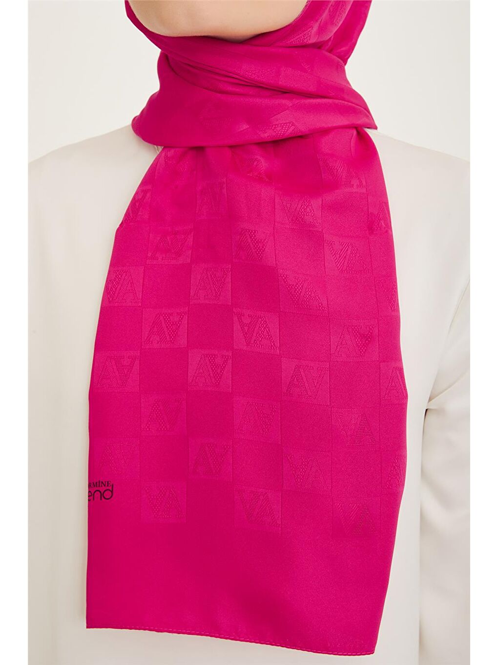 Pembe Polyester Şal 72-1