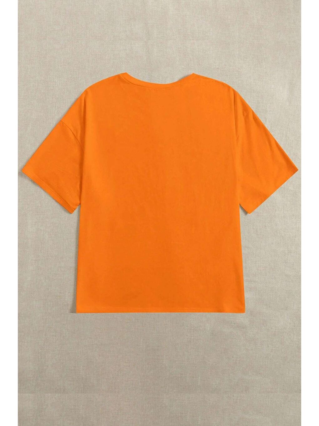 uyguntarz Turuncu Unisex Miami Baskılı Oversize Tshirt - 1