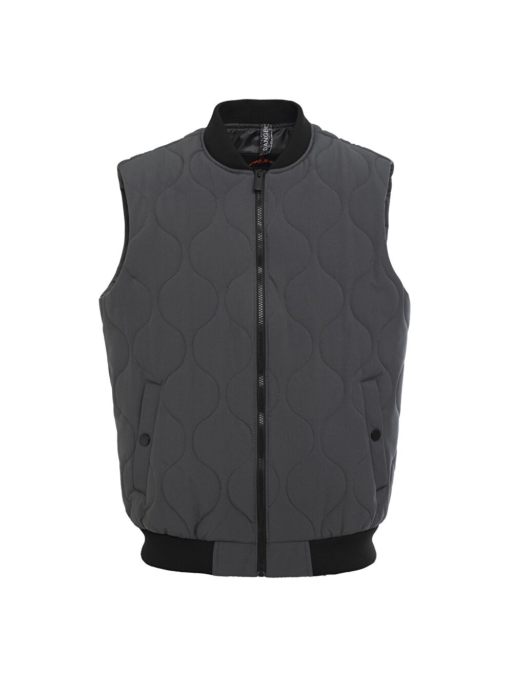 Erkek Kolej Yaka Kapitone Yelek Antrasit