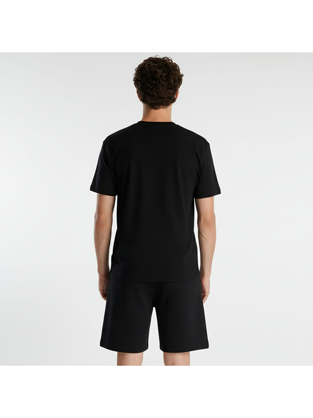 1649 Erkek Siyah Tişört-1